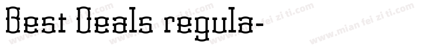 Best Deals regula字体转换